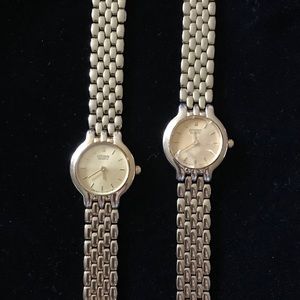 ✨Citizens 2 Gold Face Watches w Gift Bag